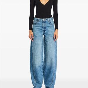 SER.O.YA Black Long Sleeve Bodysuit NWT